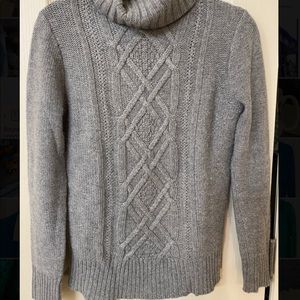 J. Crew cable-knit turtleneck.